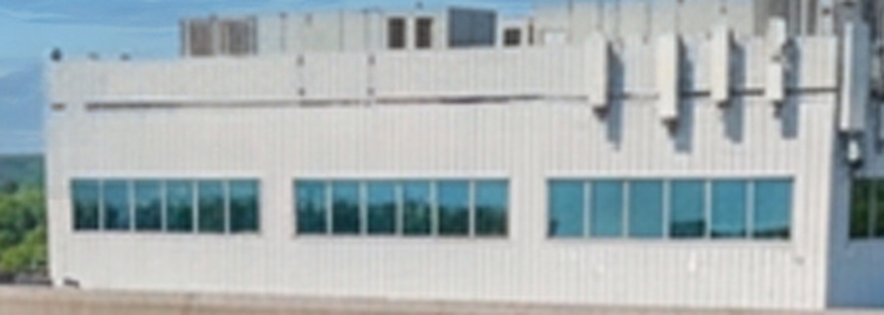 Existing penthouse facade without sign